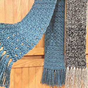 BLUE MOON Crochet Schal Muster ~ Multi-Stitch, mit Infinity-Schal-Option!