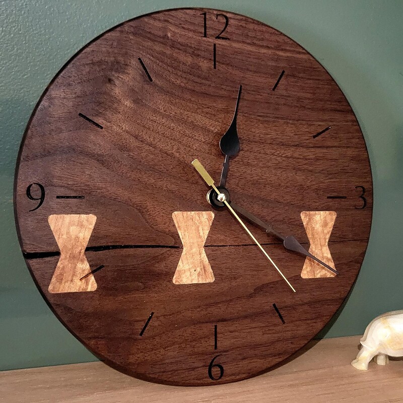 Walnut Clock - Etsy