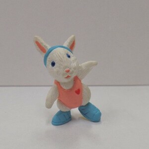 Vintage Hallmark Aerobic Bunny Everyday Merry Miniature 1991 NOS