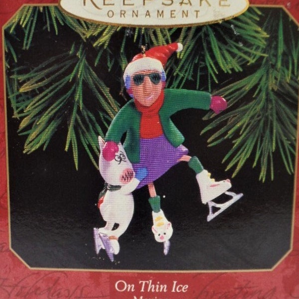 Hallmark On Thin Ice Maxine Christmas Ornament 1999 NOS NRFB