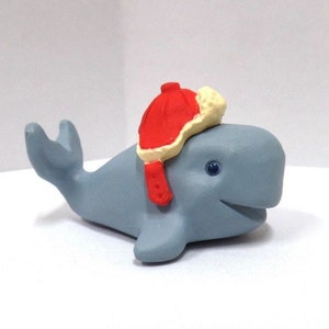 Vintage Hallmark Baby Whale with Hat Christmas Merry Miniature 1993 NOS