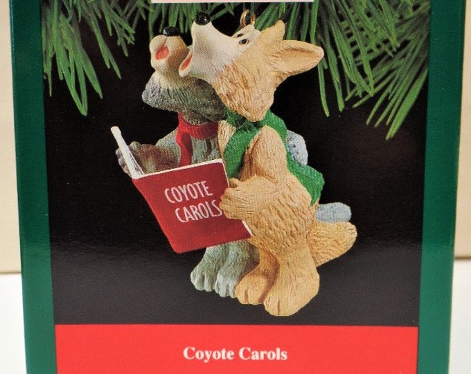 Hallmark Coyote Carols Christmas Ornament 1990 NOS Coyotes Etsy