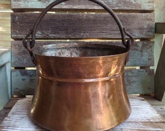 イギリス　アンティーク　ミルク缶　鉄メッキ銅コーティング イギリス アンティーク ミルク缶 鉄メッキ銅コーティング