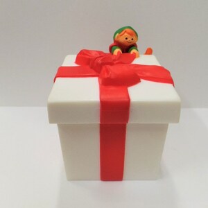 Vintage Hallmark Elf Christmas Merry Miniature Container 1985 NOS