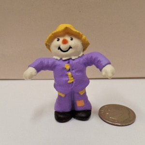 Vintage Hallmark Scarecrow Halloween Merry Miniature 1990 NOS