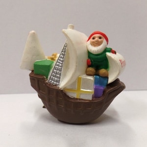 Vintage Hallmark Pinta Ship Christmas Merry Miniature 1992 NOS