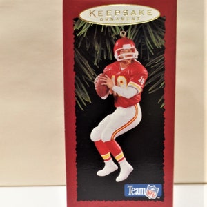Hallmark Joe Montana Christmas Ornament 1995 NOS NRFB Kansas City Chiefs