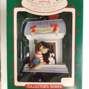 Hallmark French Windows of the World Christmas Ornament 1988 NOS 4th in Series