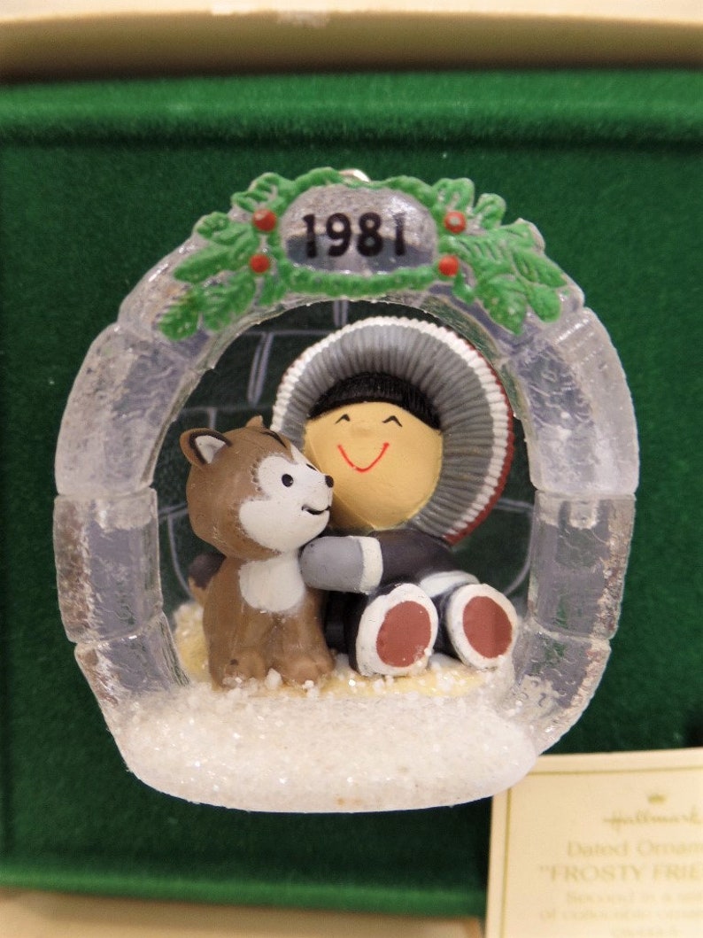 Hallmark Frosty Friends Ornament 1981 2nd in Series Eskimo  Etsy