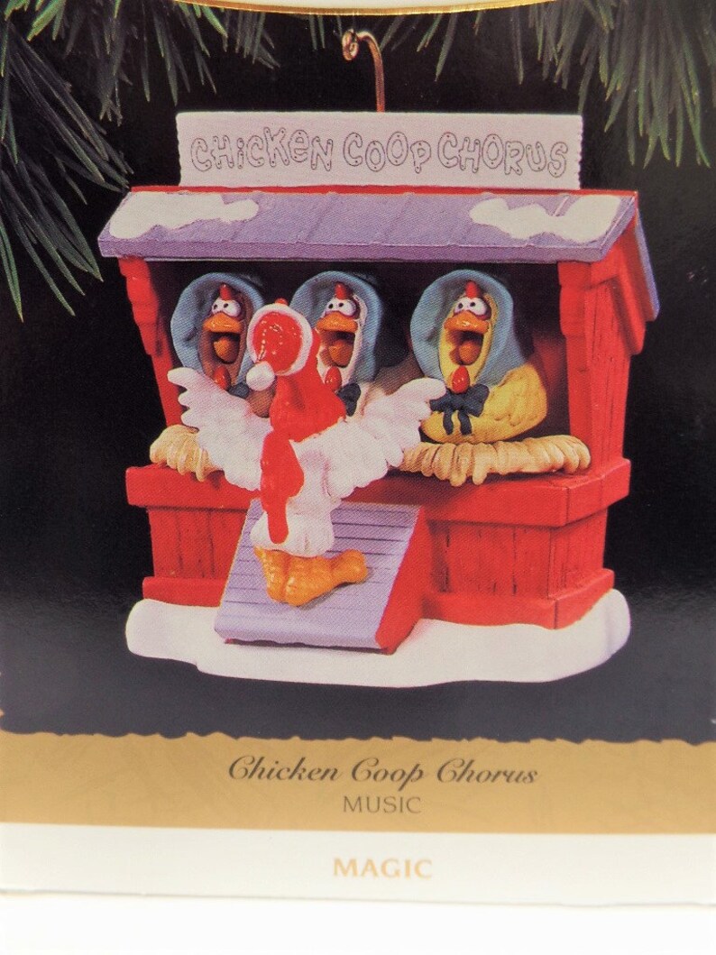 Hallmark Chicken Coop Chorus Magic Christmas Ornament NOS 1996 Etsy