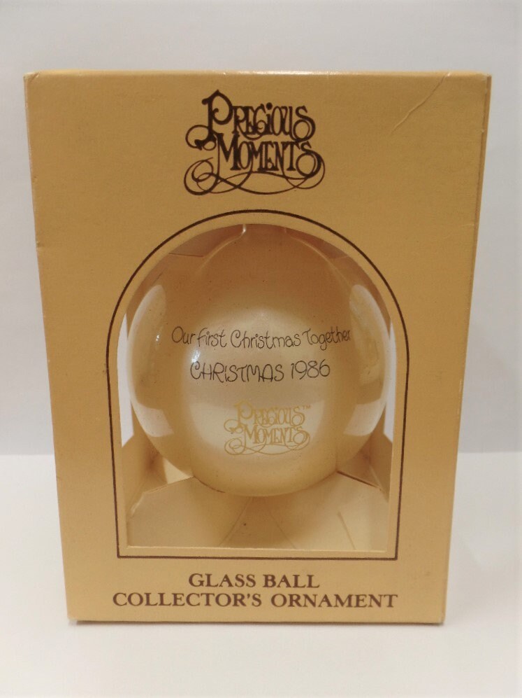 Enesco Precious Moments Our First Christmas Together Glass Ball