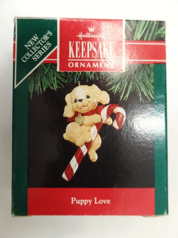 Hallmark Puppy Love Ornament 1991 NOS 1st in Series Cocker - Etsy
