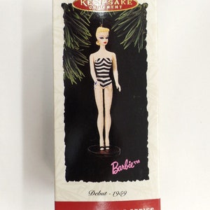 Hallmark Debut - 1959 Barbie Christmas Ornament 1994 NRFB New 1st in Series