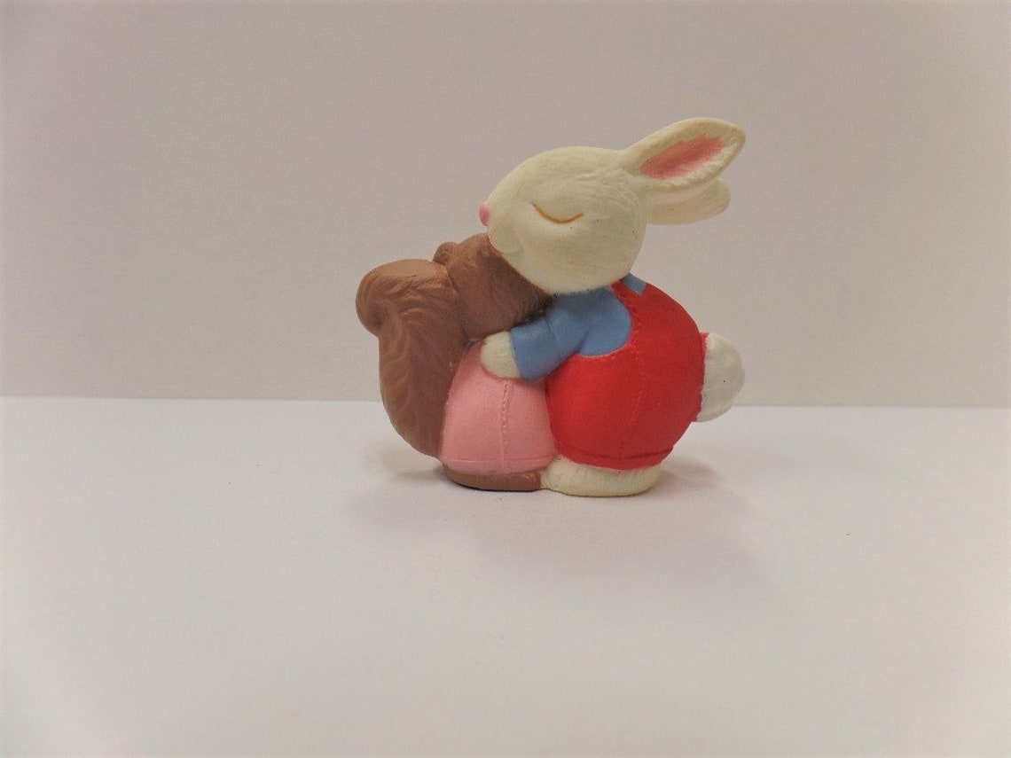 Vintage Hallmark Rabbit & Squirrel Everyday Merry Miniature 1992 NOS ...