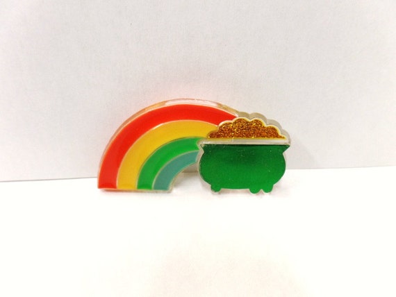Vintage Hallmark Rainbow with Pot of Gold St. Pat… - image 1