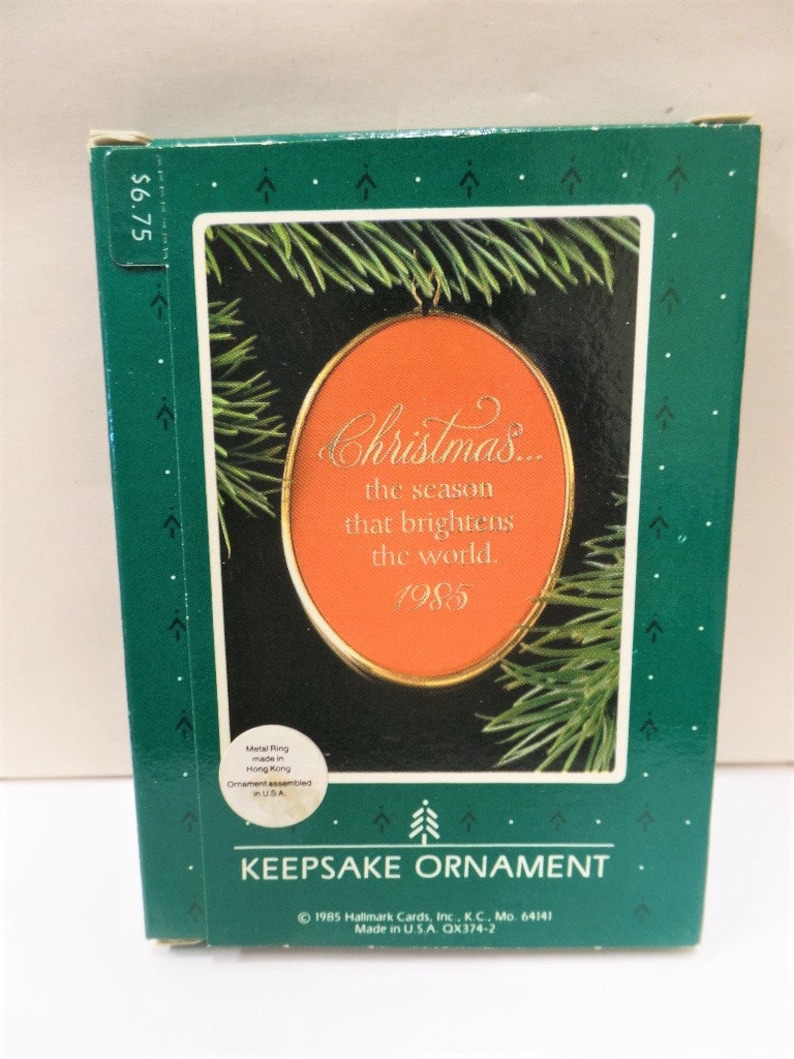 Hallmark Candle Cameo Christmas Ornament 1985 NRFB New Old Etsy