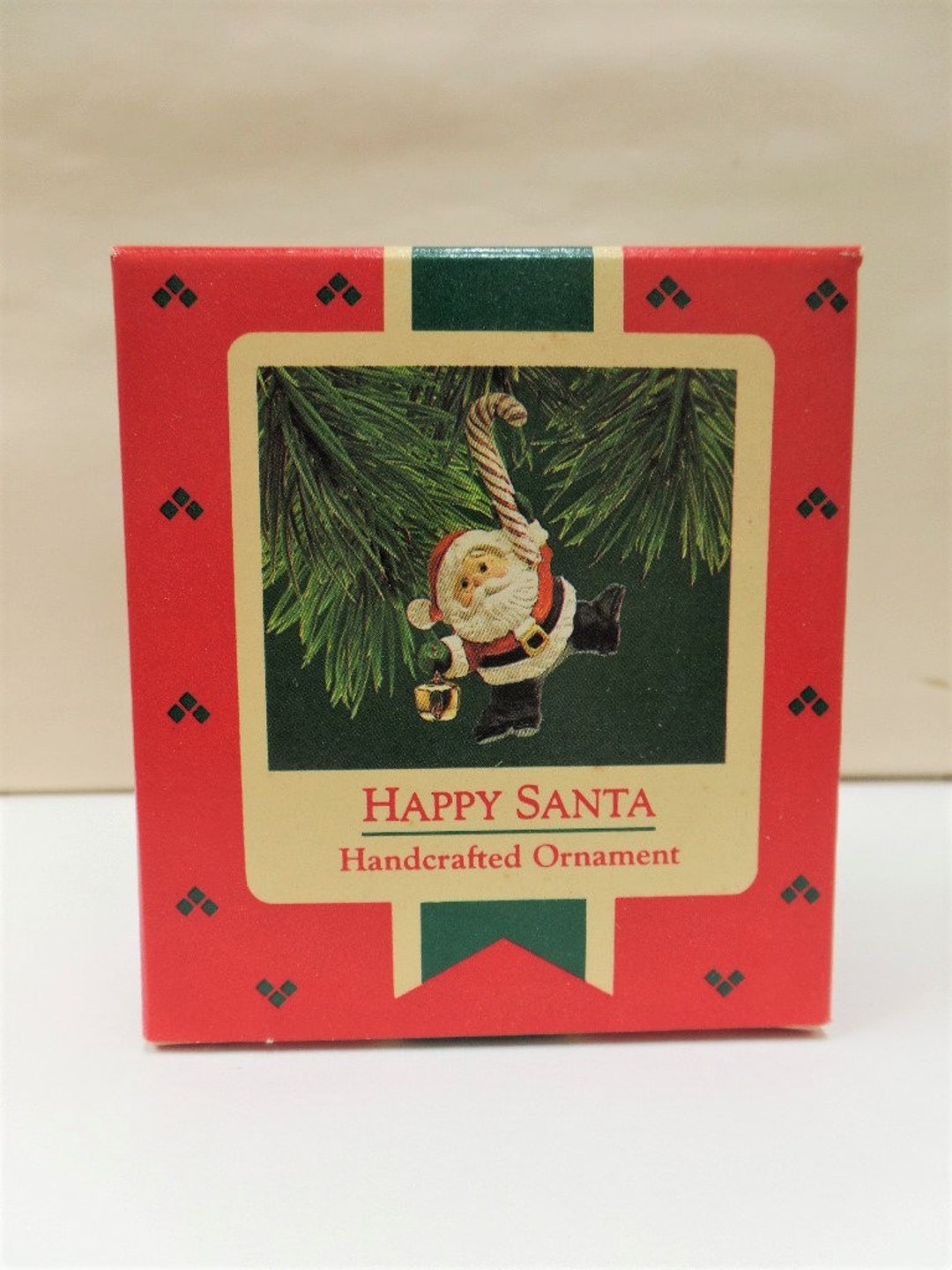 Hallmark Happy Santa Ornament 1987 NOS NRFB Santa Candy Cane - Etsy