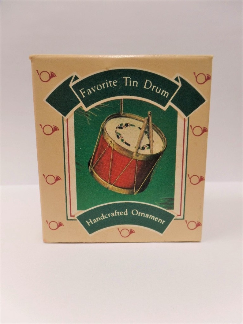 Hallmark Favorite Tin Drum Christmas Ornament 1986 NOS Etsy