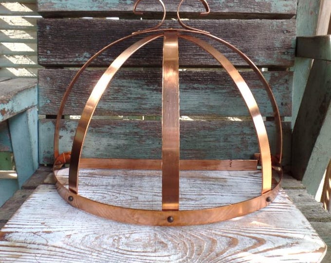 Vintage Wall Mount Copper Pot Rack Kitchen Display Home Decor - Etsy