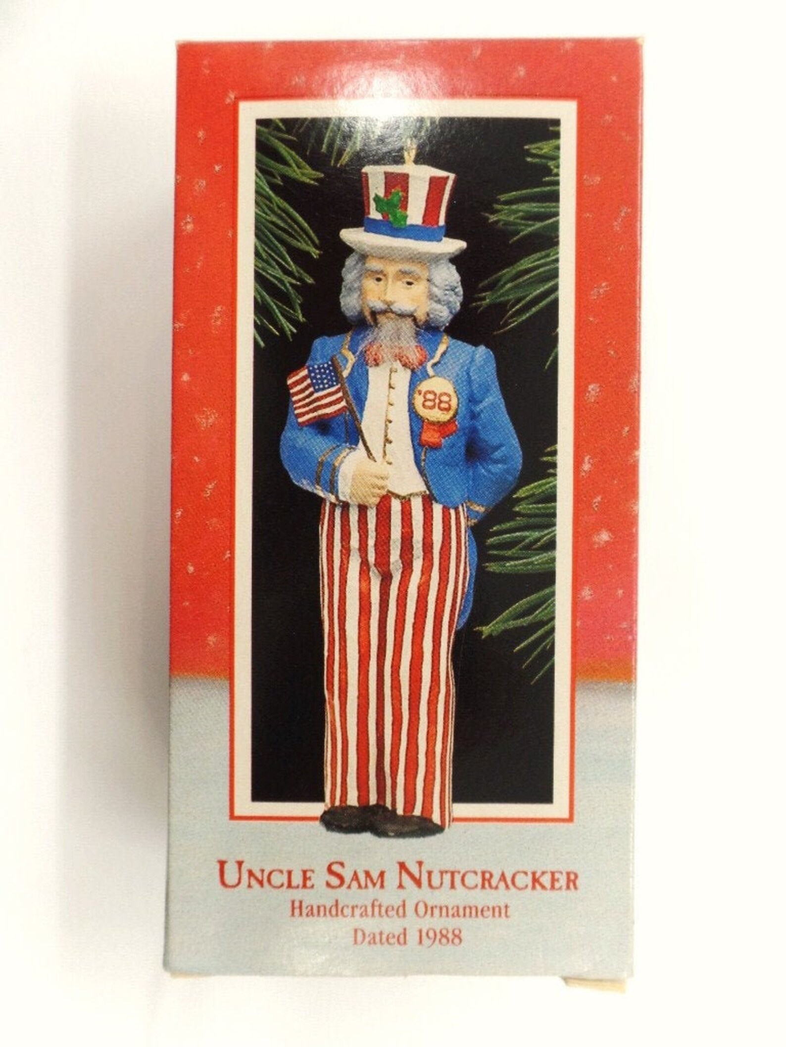 Hallmark Uncle Sam Nutcracker Christmas Ornament 1988 NRFB New Etsy