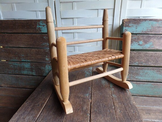 vintage baby rocking chair