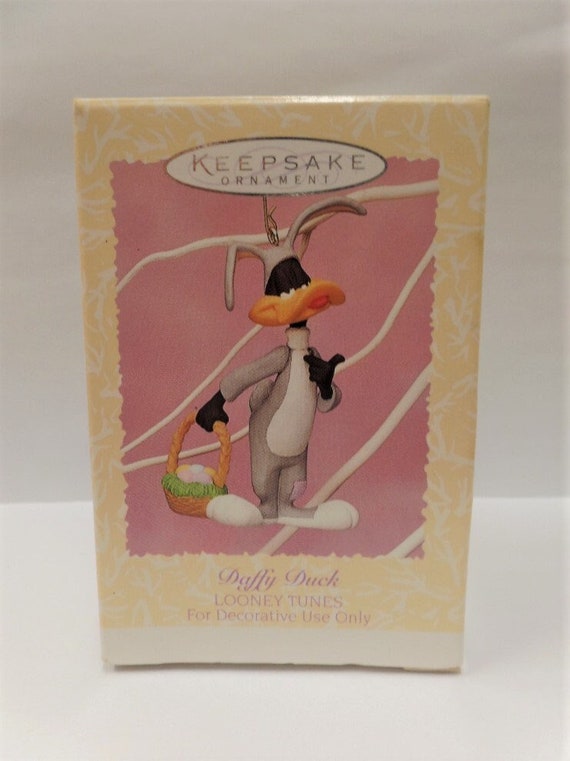 Hallmark Daffy Duck Easter Ornament 1996 NOS Bunny Suit Looney Etsy