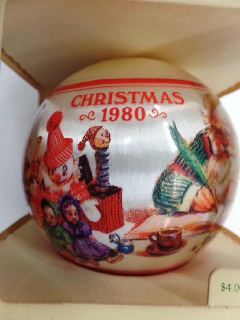 Hallmark santa's Satin Ball Ornament Etsy