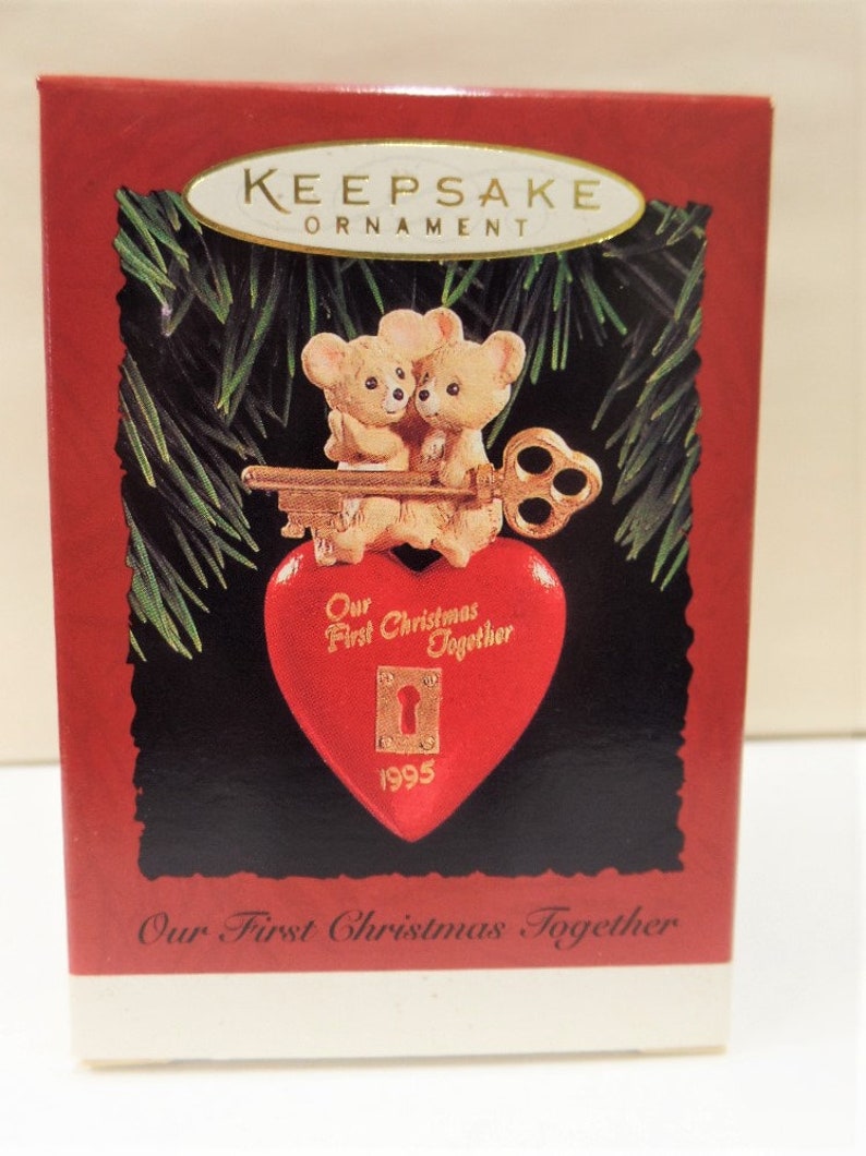 Hallmark Our First Christmas Together Ornament 1995 NOS NRFB Key Heart