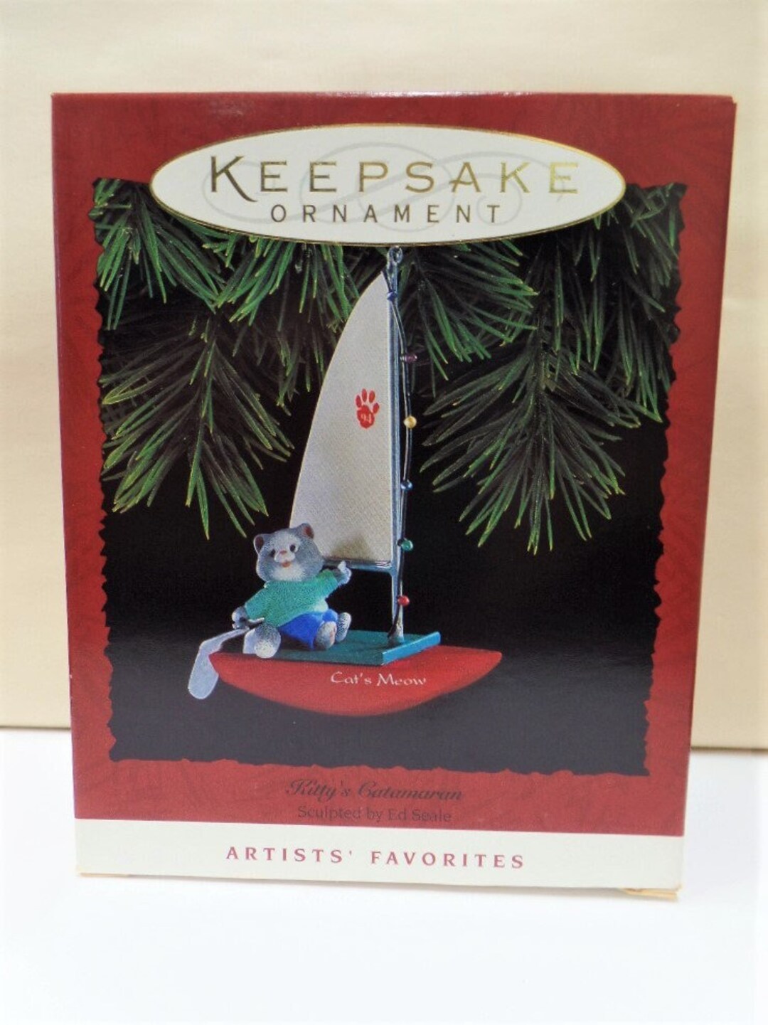 Catamaran Christmas Ornament 