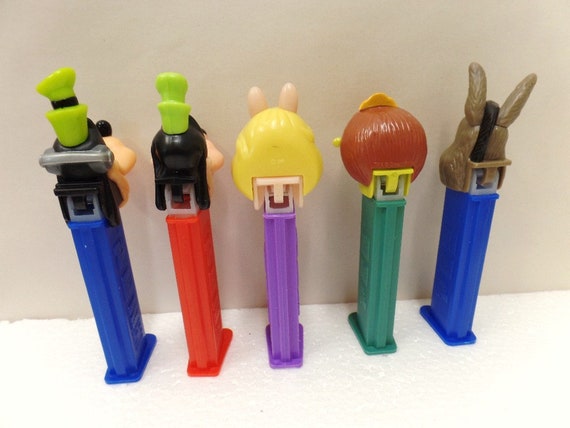Vintage Lot of 5 Pez Candy Dispensers Collectible Characters Goofy