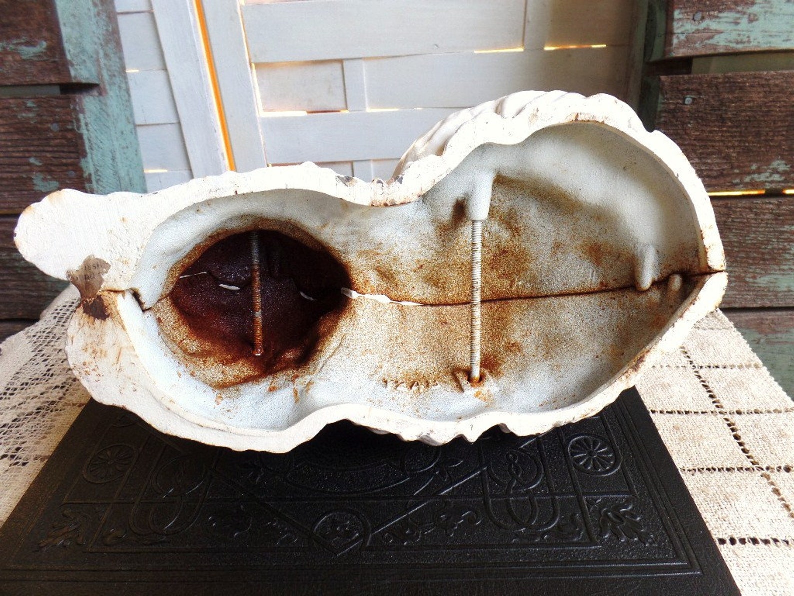 Vintage Cast Iron Persian Cat Doorstop Fireside 1248 Etsy