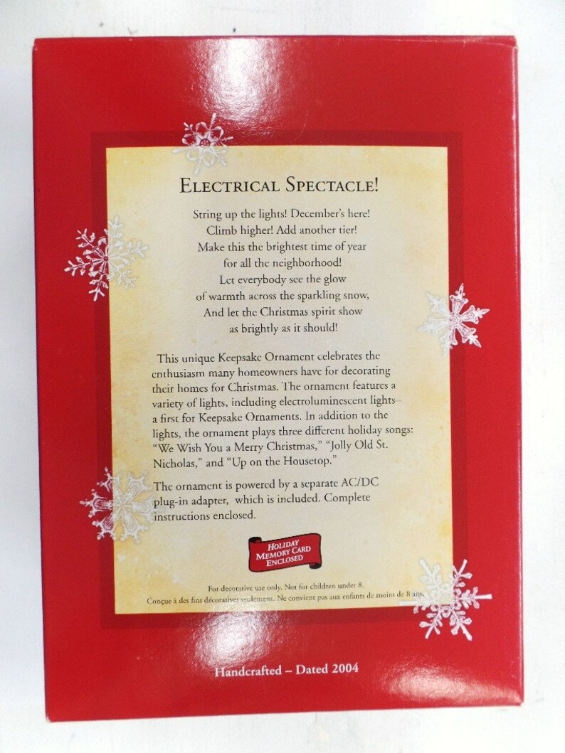 Hallmark Electrical Spectacle Christmas Ornament New NRFB Etsy