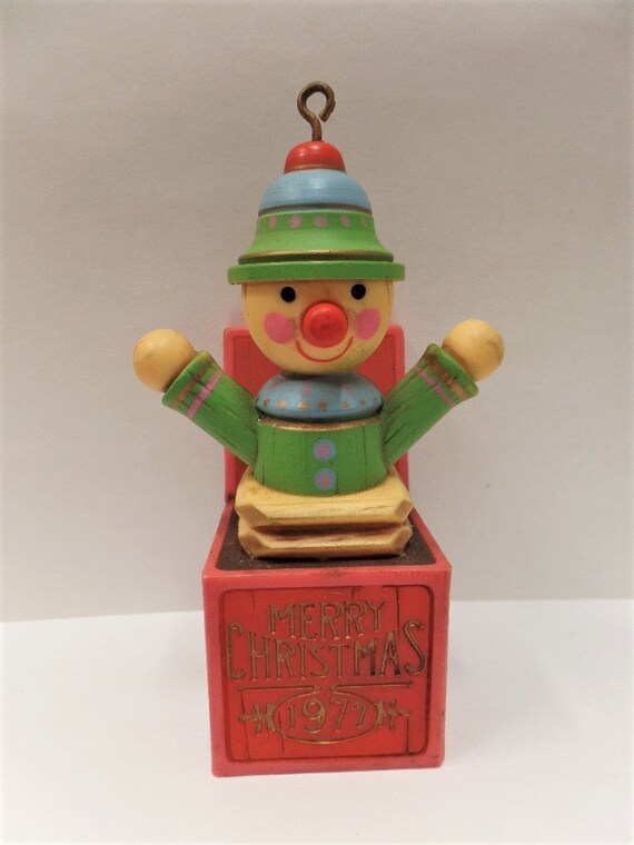 Hallmark Jackinthebox Christmas Ornament 1977 NOS Etsy