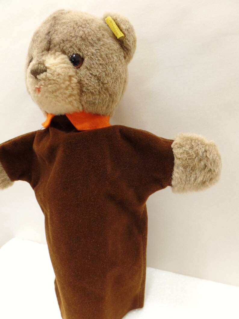 Vintage Steiff Bear Hand Puppet Made in Germany Teddy Bear Etsy