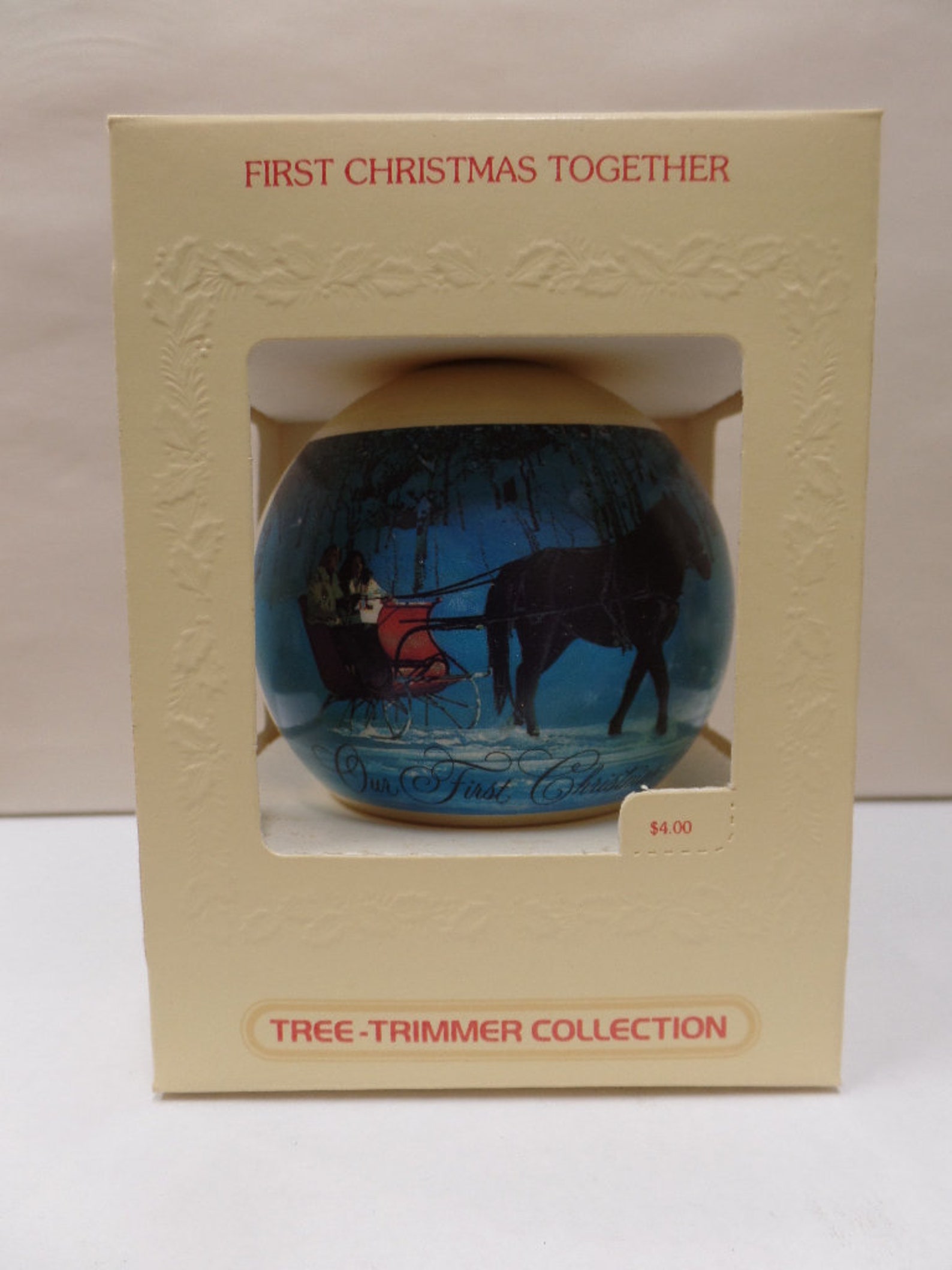 Hallmark First Christmas Together Glass Ball Christmas Etsy