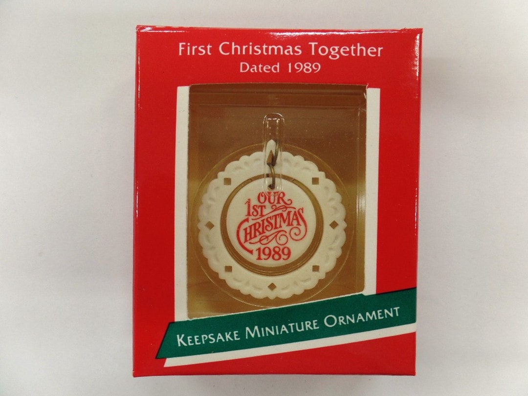 Hallmark First Christmas Together Miniature Christmas Ornament Etsy