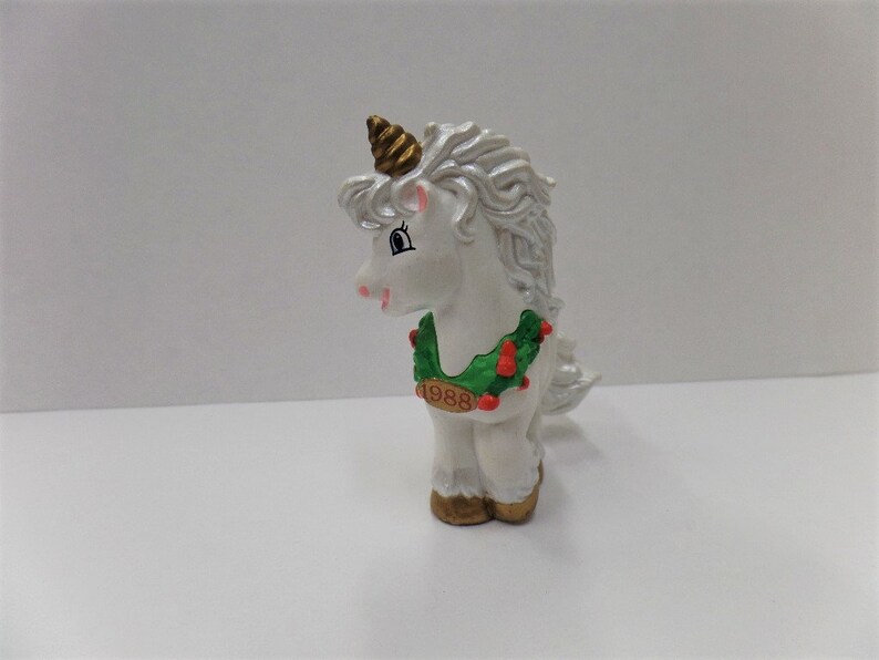 Vintage Hallmark Unicorn Christmas Merry Miniature 1988 NOS Etsy