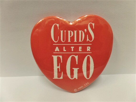 Vintage Hallmark Valentine Button 1980's NOS Hear… - image 1