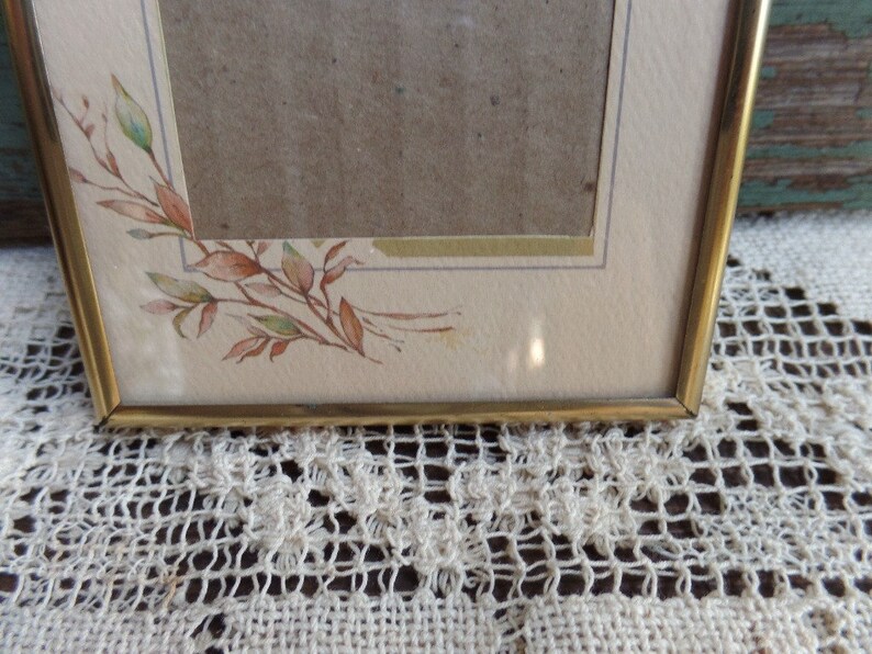 Vintage Small Hallmark Matted Picture Frame with Floral Design Etsy