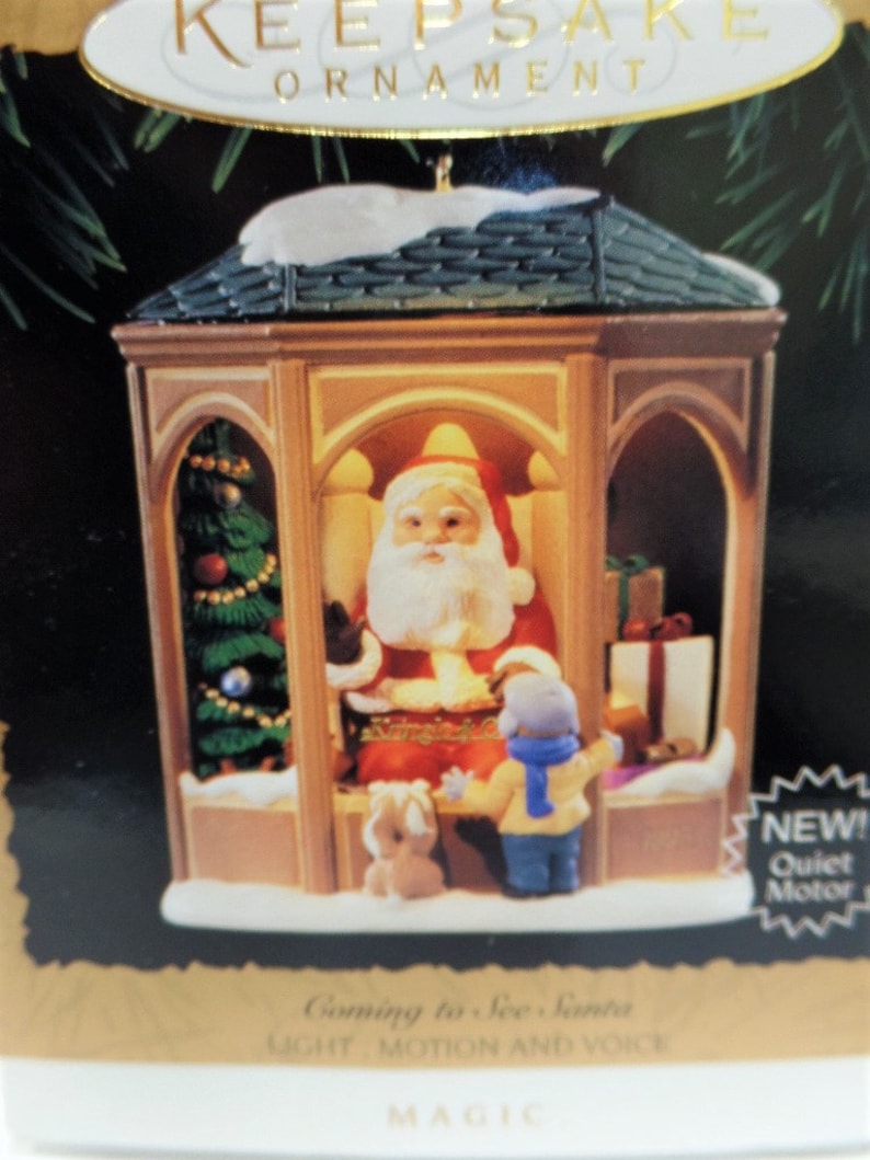 Hallmark Coming to See Santa Magic Christmas Ornament 1995 NOS Etsy