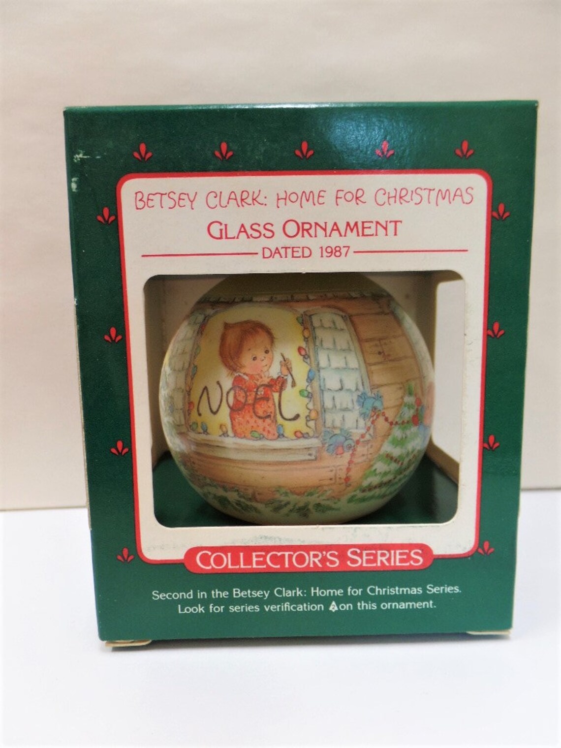 Hallmark Betsey Clark Home for Christmas Glass Ornament 1987 - Etsy