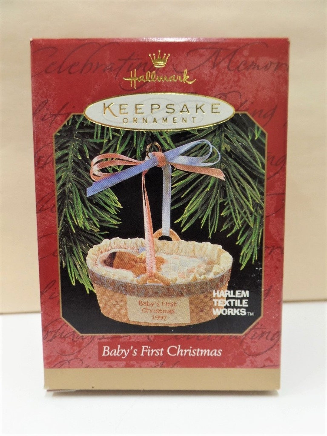 Hallmark Baby's First Christmas Ornament 1997 NOS Harlem Textile Works ...