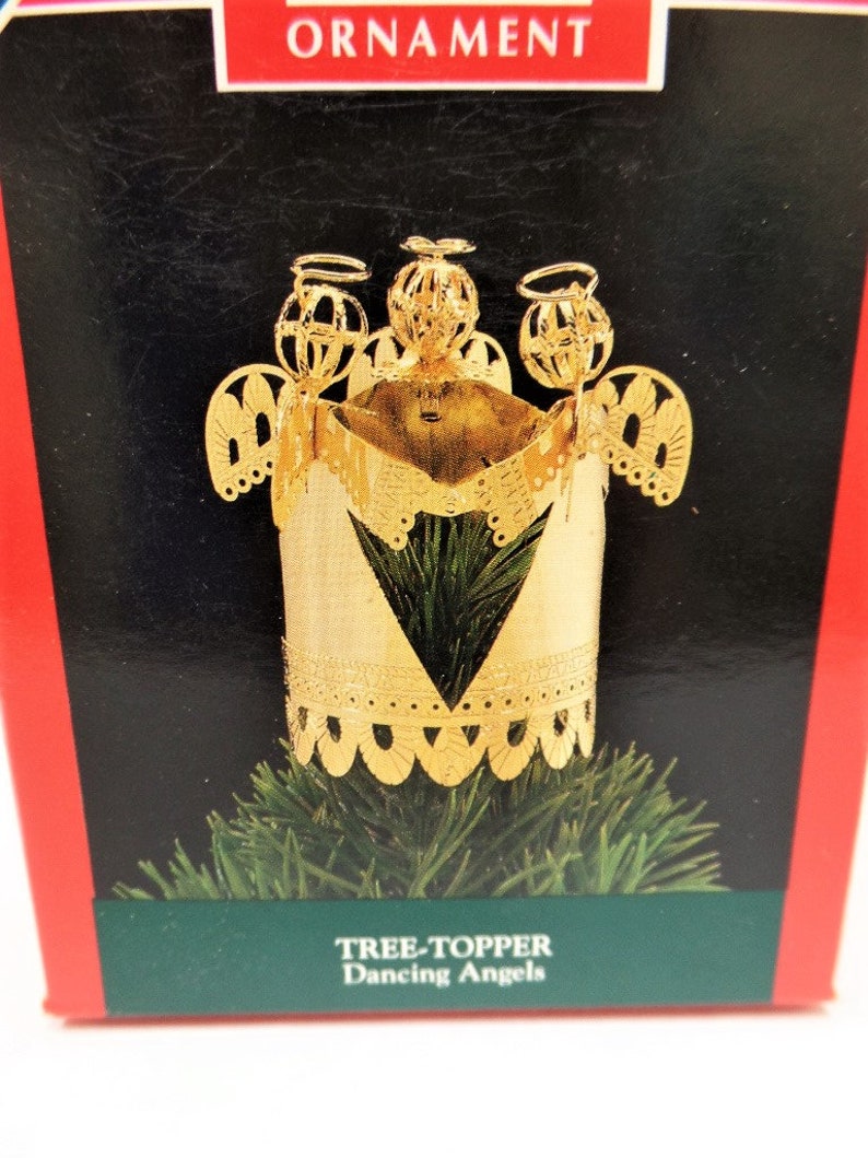 Hallmark Dancing Angels Miniature Christmas Tree Topper 1992 Etsy