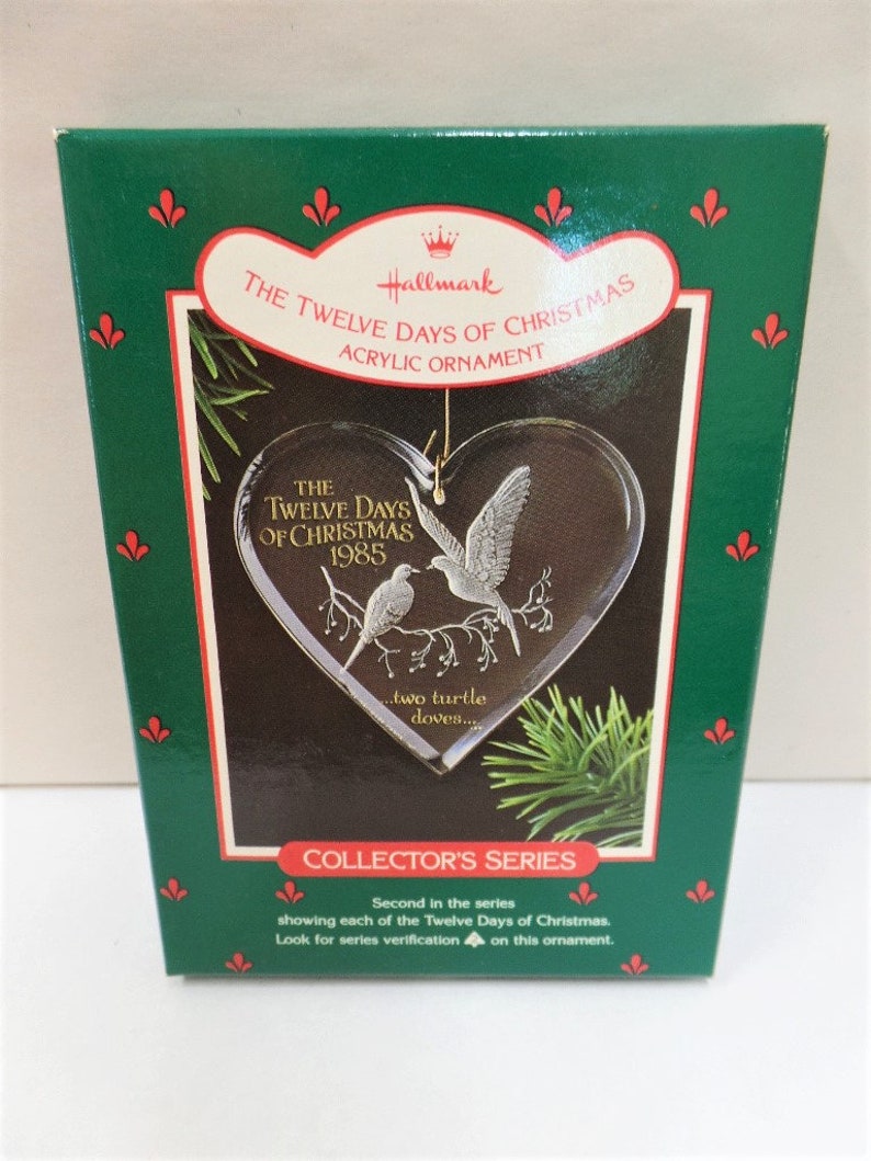 Hallmark The Twelve Days of Christmas Two Turtle Doves Acrylic Etsy