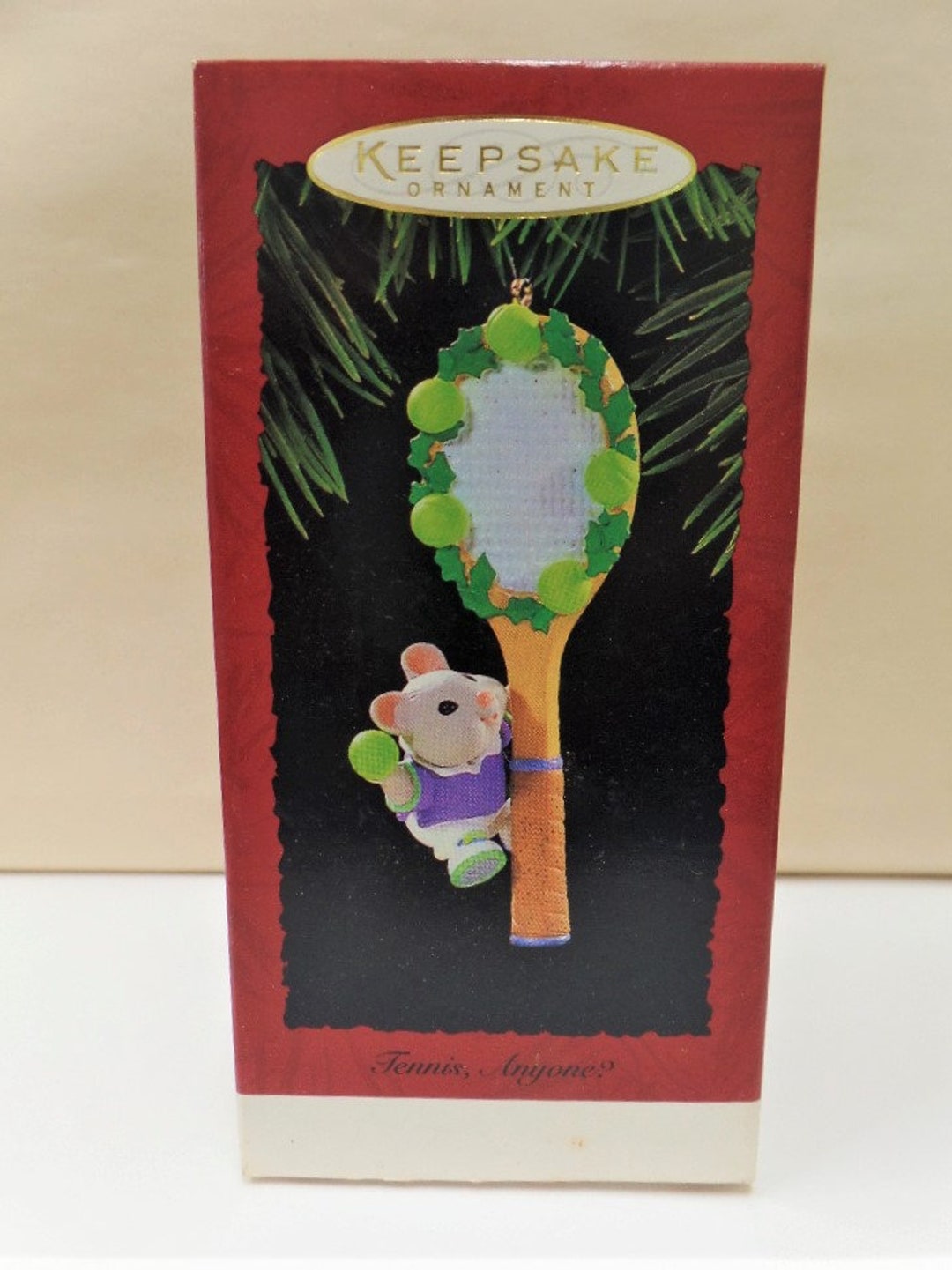 Hallmark Tennis Anyone Christmas Ornament 1995 NRFB NOS Mouse Etsy