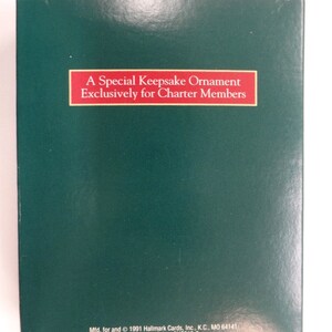 Ornement souvenir poinçon 1991 cinq ans ensemble ~ membre charter