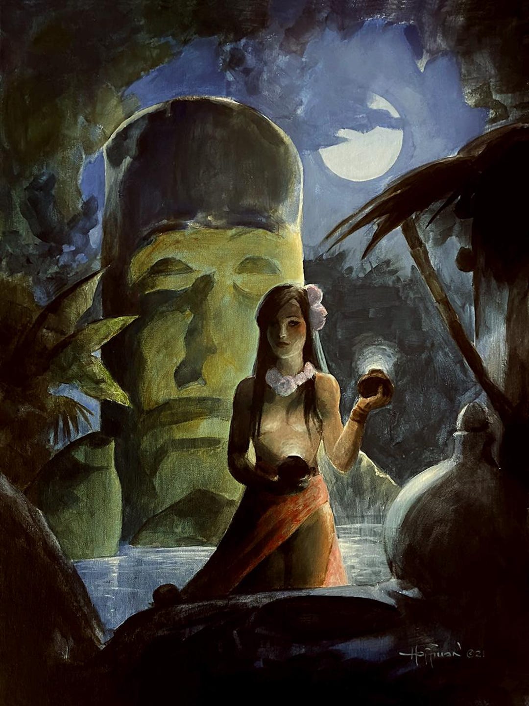 Tiki Ritual Poster Print - Etsy