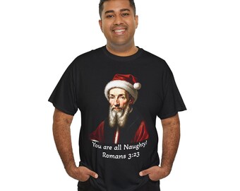 John Calvin Santa | Reformed Shirt | Theology Shirt | Pastor Shirt | Presbyterian Shirt | John Calvin Shirt
