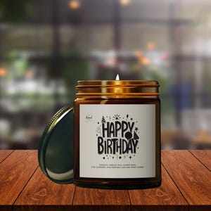Candela di compleanno, regalo di compleanno profumato, candela di compleanno, regalo di compleanno per lui o per lei, idea regalo per il compleanno, regalo per amico, regalo