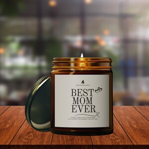 Vela &quot;La mejor mamá del mundo&quot;, regalo para el Día de la Madre, regalo de cumpleaños para mamá, regalo para el Día de la Madre, vela para el Día de la Madre, velas perfumadas, vela para mamá